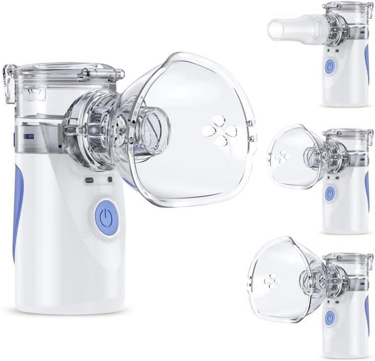 Portable Nebulizer, Efficient Handheld Mesh Nebulizer for Adults and Kids, Nebulizer Machine with Metered-Dose Inhaler Accessory