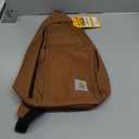 Carhartt Durable Sling Bag, Crossbody Backpack with Side Release Buckle, Tablet Sleeve and Adjustable Strap, Carhartt Brown