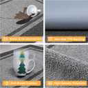 Kitchen Rugs Set (24" x 36"+24" x 60"), Non-Slip Machine Washable Kitchen Runner Rugs Floor Mats, Absorbent Comfort Standing Mat for Kitchen, Sink and Hallway, Rolled Packaging, Light Grey & Dark Grey