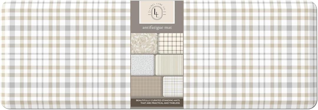 Anti Fatigue Mat by Laurel Lane Co.  Designer Anti Fatigue Mats for Kitchen Floor, Kitchen Mats for Floor, Desk Mat  Cushioned 0.75" Thick  Stain Resistant  Non-Skid Bottom  20" x 60"