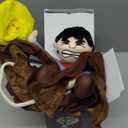 Pet Dog Costume Funny Cowboy Riders Clothes Dogs Outfit Knight Style Clothes with Doll and Hat for Halloween Cosplay Party