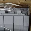 Keter Westwood 150 Gallon Resin Large Outdoor Storage Box for Patio Furniture, Outdoor Cushions, Garden Tools and Pool Floats, Light Grey