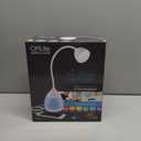 OttLite Mood LED Desk Lamp with Color Changing Base  Charging USB Port, Touch Activated Controls, Flexible Neck, ClearSun LED Light, for Work, Study, Reading