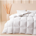 Cosybay Oversized King Size Feather Down Fiber Comforter  Ultra Soft 100% Cotton Duvet Insert, All Season Hotel Luxury Bedding with Corner Tabs, 116"x98" White