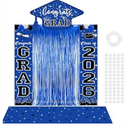 6 Pcs Back to School Door Porch Banner with Rainbow Foil Fringe Curtain First Day of School Classroom Decor ABC Pencil Photo Booth Backdrop Kindergarten Preschool Welcome Back to School Party Supplies
