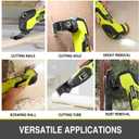 SnapFresh Oscillating Multi Tool Cordless, 20V DIY Tool Kit, 6 Speed, 3.2Oscillation Angle, Quick-Lock Replaceable, 24pcs Accessories, Battery & Fast Charger, For Scraping, Blades Sanding, Cutting