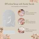 Frosted Acrylic Arch Table Numbers for Weddings  Set of 10 Table Numbers with Stands & Two Additional Signs Guest Book & Cards  Pack of 12- Elegant 5x7 Signs Perfect For Decoration, Receptions, Centerpiece, Party and Events