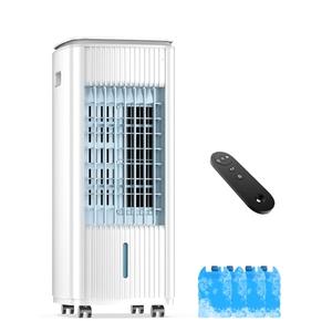 Portable Air Conditioners, 3-IN-1 Evaporative Air Cooler w/ 4 Ice Packs, 3L Water Tank for Cooling, 7H Timer for Auto-Off, Swamp Coolers with 70° Oscillation, White