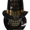 2 Paper hats "Happy New Year"