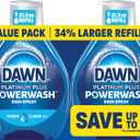 Dawn Powerwash Fresh Dish Spray, Liquid Dish Soap, Dish Soap Refill, Dish Detergent Liquid, 2 Refills, 2x21.5 Fl Oz