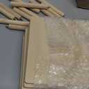 Kigley 6 Pcs Wood Pegboard Drawer Organizer with 48 Pegs - Peg Drawer Organizers for Dishes & Food Containers (20.98x5.91)