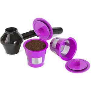 Cafe Fill Value Pack by Perfect Pod - 1-Stream Reusable K Cup Coffee Pod Filters & Scoop, Compatible with Keurig K-Duo, K-Mini, 1.0, 2.0, K-Series and Select Single Cup Coffee Makers
