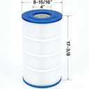 C-8411 Pool Filter Cartridge Compatible with Clearwater II 75, FC-1255,CX760RE, C751, C-8411, Pro Clean 75, PA76, 817-0075P, 817-0075N Hot Tub Filters 75 Sq. Ft.1 Pack