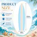 Gemscream Baby on Board Baby Shower Decorations 60 x 15 Inch Summer Surfboard Backdrop Sea Surf Theme Party Decoration Photo Prop for Birthday Gender Reveal Party Supplies