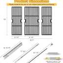 Grill Replacement Parts for Charbroil Performance 475 4 Burner 463347017 463377017 463342119 18" Grill Grates Burner Heat Plates for Char Broil 463335517 463376017 463377319 463275517 Gas Grill Parts
