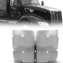 Chrome Front Hood Radiator Replacement Grille Bug Screen fit for 2013-2022 Peterbilt 579