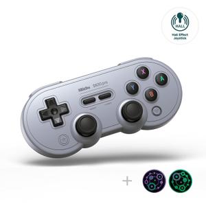 8 Bitdo Sn30 Pro Wireless Bluetooth Controller, Hall Effect Joystick Update, Retro Gamepad for Switch/Switch 2, PC, Steam Deck, Android, Raspberry PI, iPhone, iPad, macOS and Apple TV (Gray Edition)
