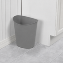 Sterilite 3 Gallon Oval Wastebasket with Lid, Small Plastic Trash Can for the Bathroom, Bedroom, Dorm or Home Office, Clear, 2-Pack