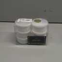 Koluti 6-Pack Nonstick Silicone 4oz Ramekins with Lids, Oven Safe Creme Brulee Baking Small Bowls, Souffle Ice Cream Pudding Dessert Dipping Sauce Cups, BPA Free, Microwave & Freezer & Dishwasher Safe (Round-White)