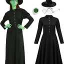 eforpretty Adult Halloween Costumes 2025 Women Wicked Witch of the West Group Family (Medium)