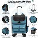 MGB Foldable Pet Carrier with Wheels, Denim Blue (Not for Airline)
