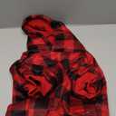 KOOLTAIL Plaid Dog Hoodie Pet Clothes Sweater with Hat and Pocket for Small Medium Large Size Dogs, Soft Winter Warm Dog Cold Weather Coat, Fleece Fall Dog Hooded Sweatshirt for Puppy Cats, Red L (Large (Pack of 1))