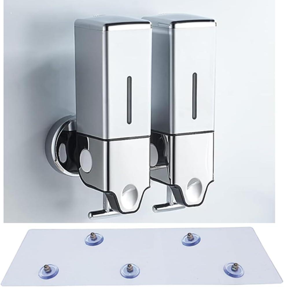Wall Mounted Soap Dispenser, Shower & Lotion Dispenser for Home, Bathroom, Kitchen, Hotels, Restaurants (1000ml, Silver)