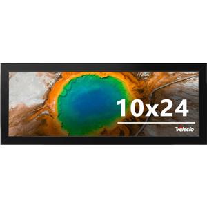 10x24 Picture Frame for Wall Display, 10x24 Black Picture Frame with Shatter Resistant Plexiglass, Stable and Sturdy 10 x 24 Poster Frame for Wall Display, Handpicked Gift Collection, 1 Pack