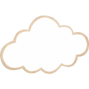 Decorative Mirror, Acrylic Wall Sticker Home Decor Nonglass Safety Mirror for Children Kids Room Playroom (Clouds)