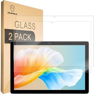 Mr.Shield Screen Protector compatible with SUAAT S10 Tablet 10.1 Inch [Tempered Glass] [2-PACK] [Japan Glass with 9H Hardness]