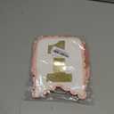 Pink White One High Chair Tassel Banner - Girls 1st Birthday Decoration, Tassel Banner for Girl, 1st Birthday Photo Backdrop, Wall Hangings for Photo Props Party Decoration (Pink)