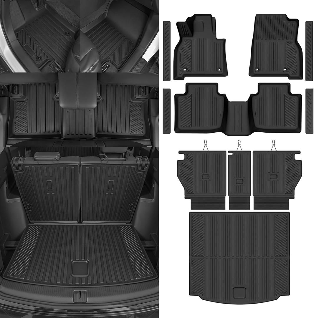 Custom Fit Floor Mats for Mazda CX5 CX-5 2026
All Weather TPE Floor Liners & Trunk Mat & Backrest Mats & Door Sill Guard | Odorless Full Set Interior Accessories