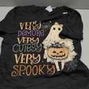 Very Demure Very Cutesy Very Spooky Funny Halloween Ghost T-Shirt, S