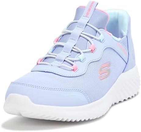 Skechers Girls' Bounder Simple Cute Shoe | Casual, Slip-ins, Air-Cooled Memory Foam, Machine Washable, Size 5c