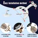 42' Replacement Ceiling Fan Blades Arms -5PSC (Golden).