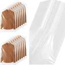 60 Pcs Dry Cleaning Bags, 35.4 x 23.6 In Clear Plastic Garment Bags for Coat Shirt Dust-Proof Clothing Storage Bag for Home, Dry Cleaners, Travel