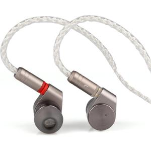 Linsoul TIN Audio T2 HiFi in Ear Monitor, 2DD Double Dynamic Driver IEM, Wired Earbuds, Metal Bass Headphones, with 3.5mm 2pin IEM Cable for DJ Musician