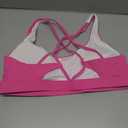 SONGSKY Sports Bras for Women, Medium-High Support Strappy Padded Running Sports Bras with Removable Cups XL