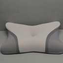 Cervical Neck Pillow for Pain Relief, Bed Pillows for Sleeping, Ergonomic Cooling Pillow, Orthopedic Contour Pillow for Side Back Stomach Sleepers,Neck Support Memory Foam Pillows with Pillow Covers (White&grey)