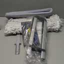 Two Sided Dust Mop Floor Cleaning System, MASTERTOP 360 Microfiber Mop with Stainless Steel Handle,Wet Dry Mop,Flat Flip Mops for Hardwood, Laminate, Vinyl, Tiles,4 Washable Mops Pads (16.8"*5.2", Gray)