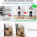 lumizone Folding Clothing Rack with Wheels Expandable Wardrobe Portable Clothes Rack for Hanging Clothes Adjustable Closet Shelves Garment Rack Durable Closet Racks for Hanging Clothes (Pro Black)