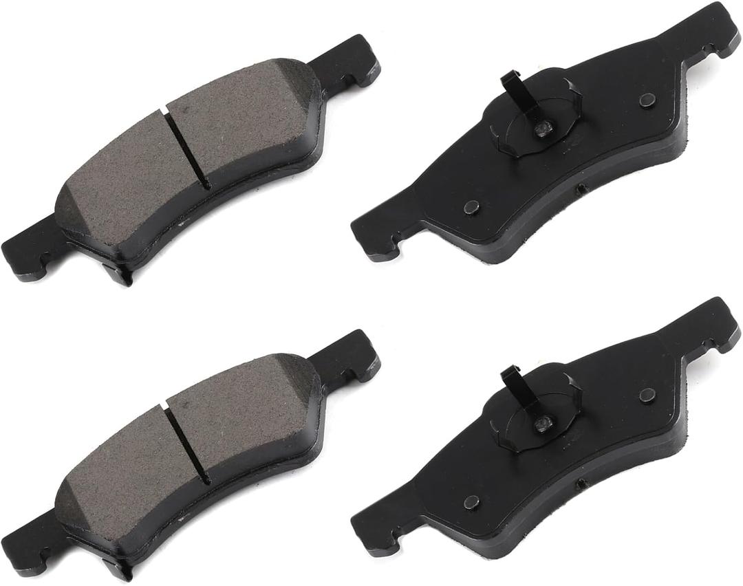 cciyu D857 Ceramic Front Disc Brake Pad Set Fit For 2001-2007 For Chrysler Town & Country,2003 For Chrysler Voyager,2001-2007 For Dodge Caravan,2001-2007 For Dodge Grand Caravan,4pcs