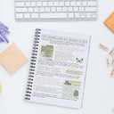 Spiral NotebookA4 Lined Notebook, 3 Pack8" x11-1/2, 120 Sheets & 240 Pages, Water Resistant Cover Notebook Set Perfect for School & Office