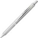 Pentel Energel Alloy Retractable Liquid Gel Pen, (0.7mm) Medium Line, Silver Barrel, Black Ink, 1 Pack (BL407BP)