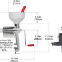 Johnny Apple Sauce Maker, Tomato Sauce Maker, Salsa, Pumpkin Puree, Remove Skins & Seeds From Produce, Model 250 Clamp Based Food Strainer with Electric Motor (Strainer + Motor + Accessories)