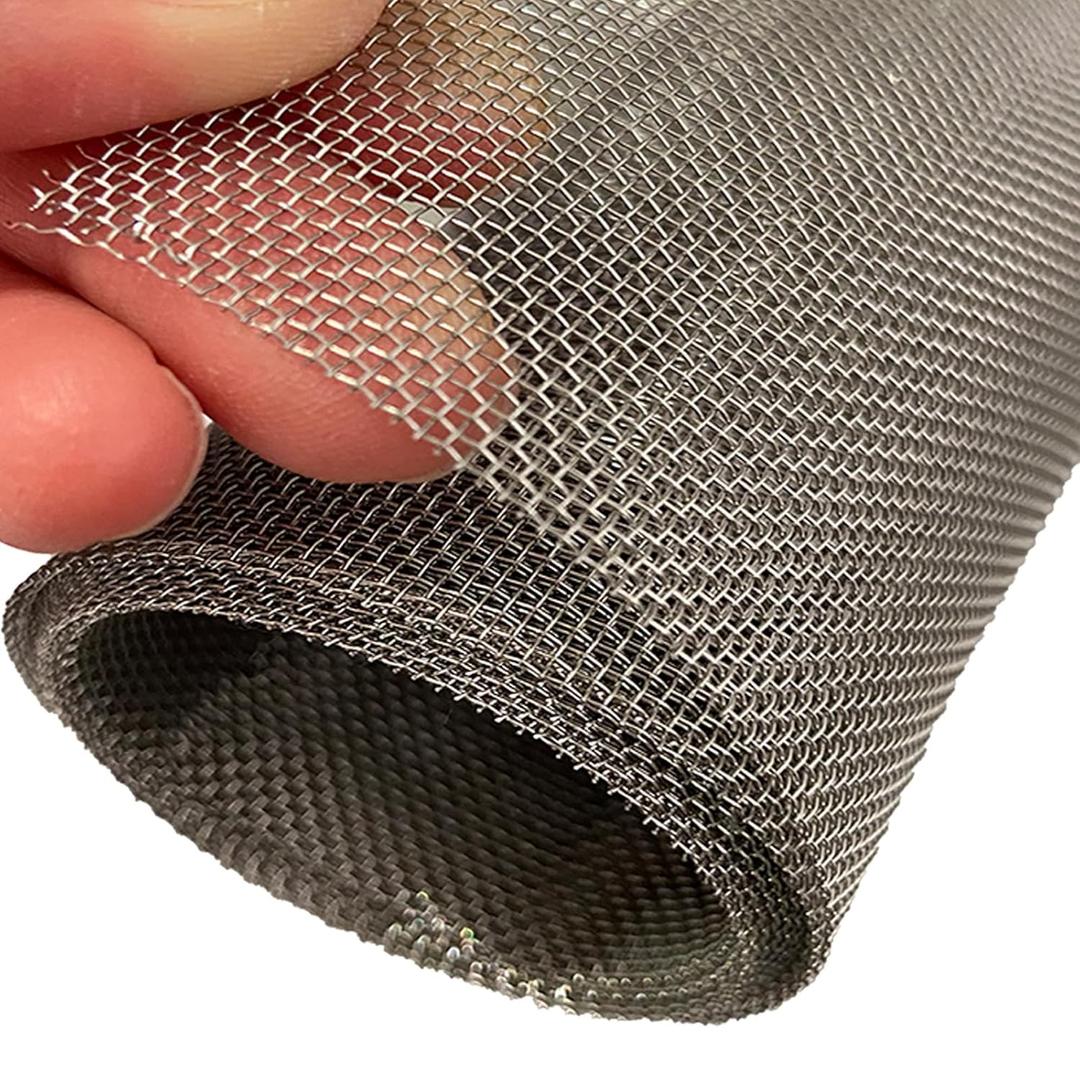 304 Stainless Steel Wire Mesh Screen,15.7 X 59 Inches, 1mm Hole 20 Mesh, No Rust and Sturdy, Easy to Cut, Heat-Resisting Metal Mesh for Vent, Window Screen Mesh, Cage, Filter Mesh, DIY Projects, etc