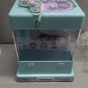 Nostalgia Snow Cone Shaved Ice Machine - Retro Table-Top Slushie Machine Makes 20 Icy Treats - Includes 2 Reusable Plastic Cups & Ice Scoop - Aqua