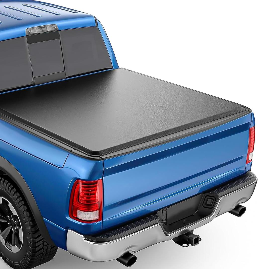 6.5FT Soft Roll Up Truck Bed Tonneau Cover for 2004-2014 Ford F-150, 2006-2008 Lincoln Mark LT 6.5 FT (78") Bed Styleside Fleetside