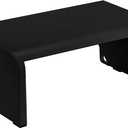 Bostitch Office Konnect Adjustable Monitor Stand Riser, 4 Height Adjustments, Built-In Cable Management, Rubber Feet - Black