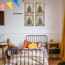 Boat Wades Vintage Christmas Tree Unframed Wall Art Prints,Vintage Botanical Fir Christmas Posters & Prints For Living Room Home Dorm Decor,Farmhouse Holiday Wall Art Prints 8x10 Set Of 4